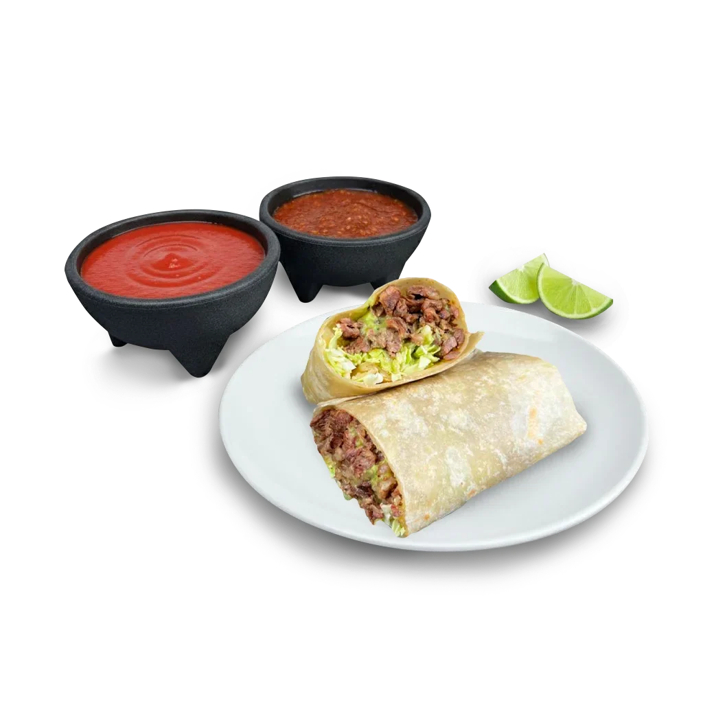 Baja carne asada burrito