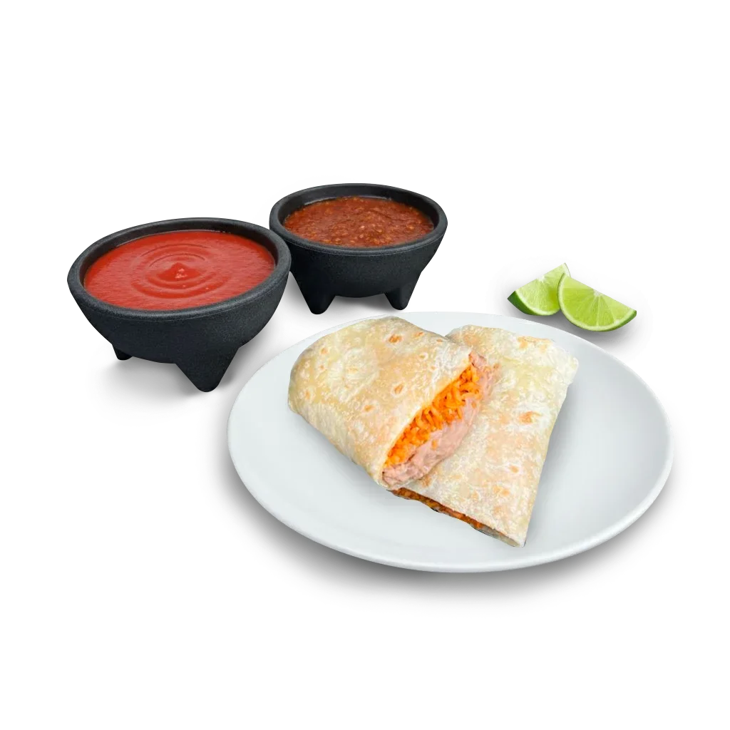 Bean and rice burrito