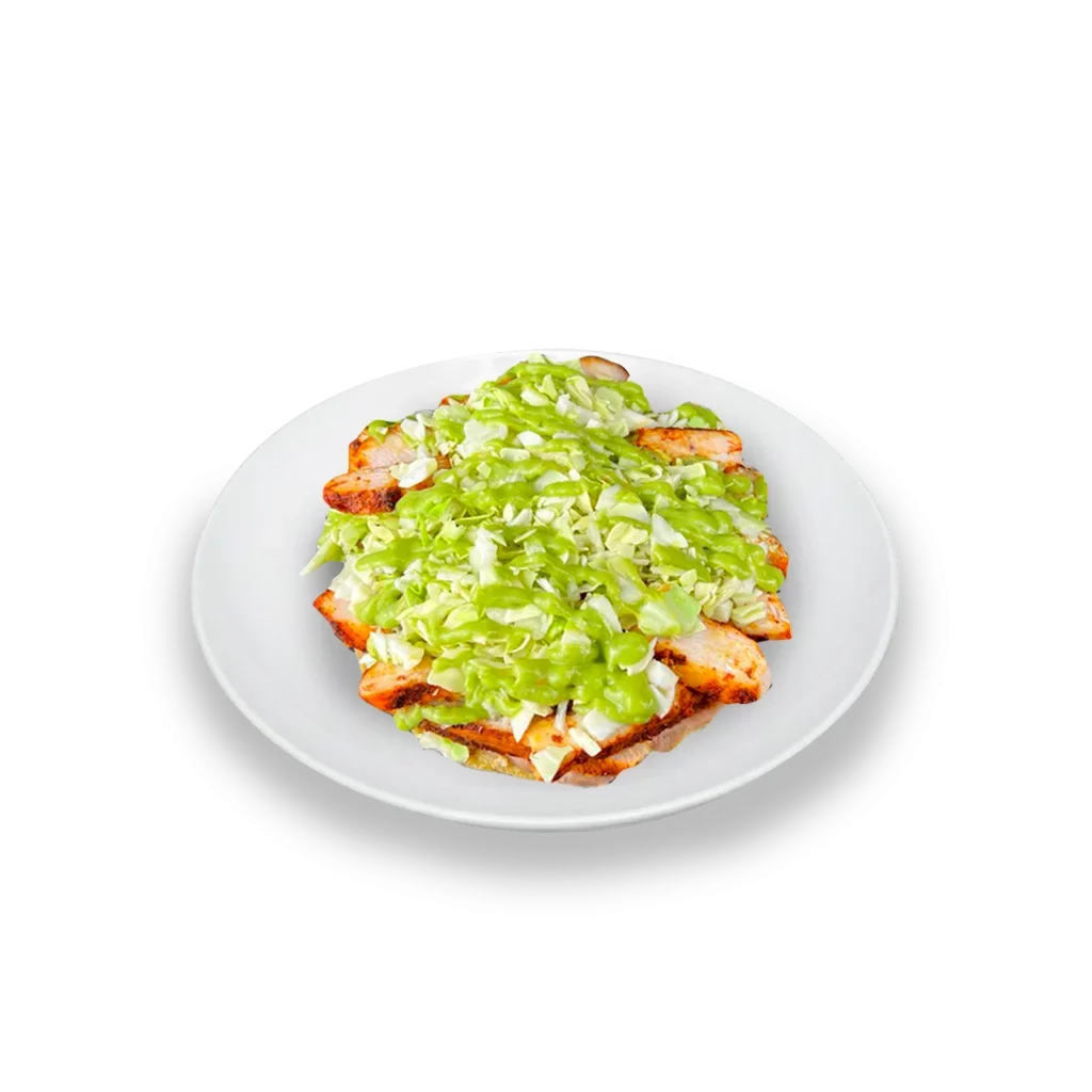 Pollo asado tostada