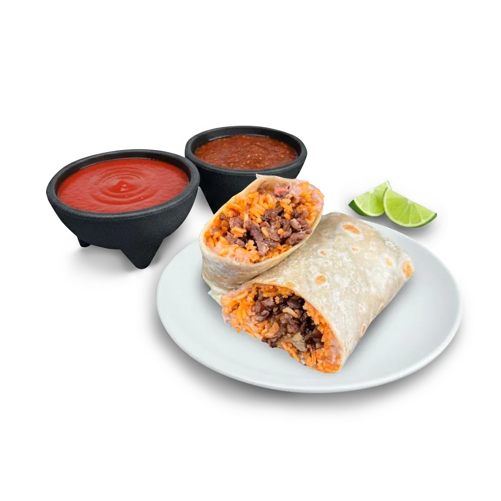 Tecate carne asada burrito